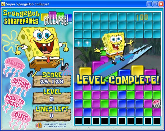 The Screenshot of SpongeBob Collapse