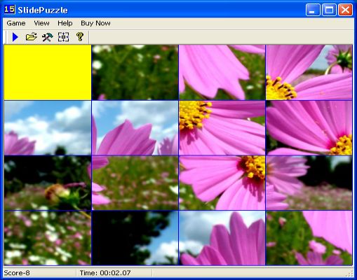 The Screenshot of 15 Slide Puzzle