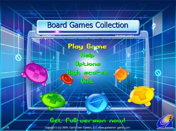 Main interface - Board Games Collection