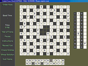 Coded X-Word - screenshot