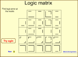 Screenshot of Logic Matrix logic game