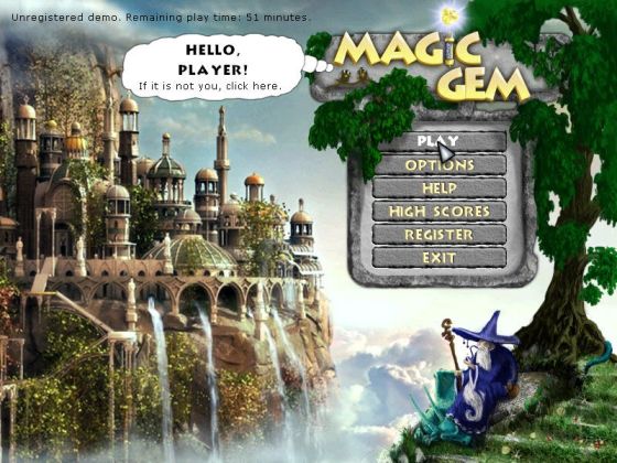The Screenshot of Magic Gem