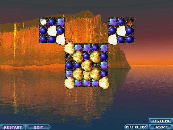 Solid Spheres Deluxe playing screen