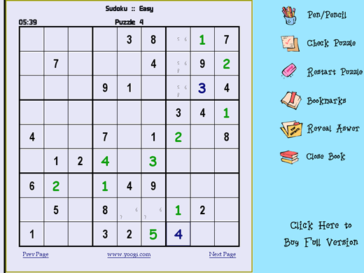 Sudoku SoftBook - screenshot