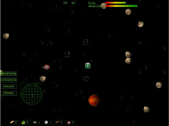 Screenshot of Asteroid Miner