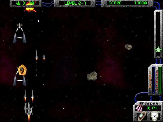 Battle Screen in Galaxy Guard