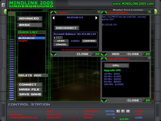 Mindlink 2005 : Underground screenshot