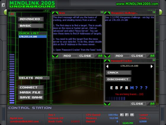 Mindlink 2005 : Underground screenshot