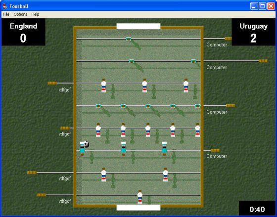 Screenshots of Foosball - Main window