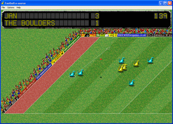 Screenshots of Football-o-saurus