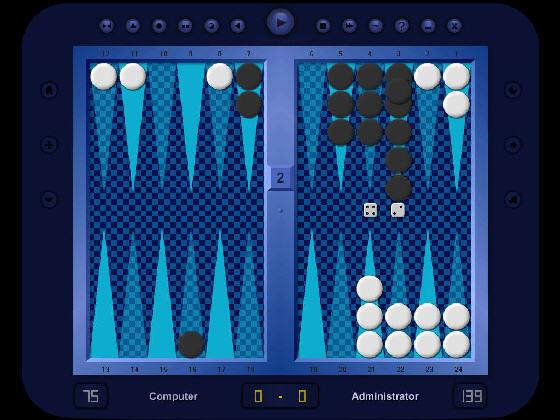 The Screenshot of Backgammon Classic