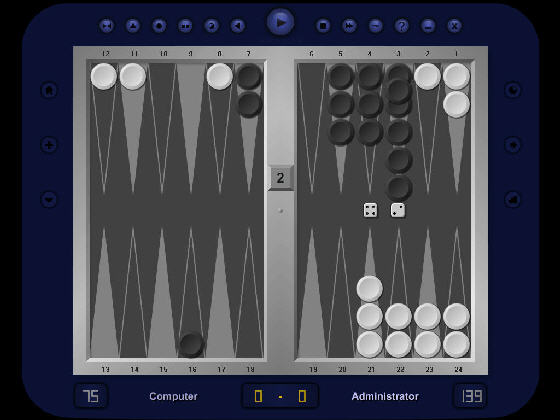Screenshot of Backgammon Classic