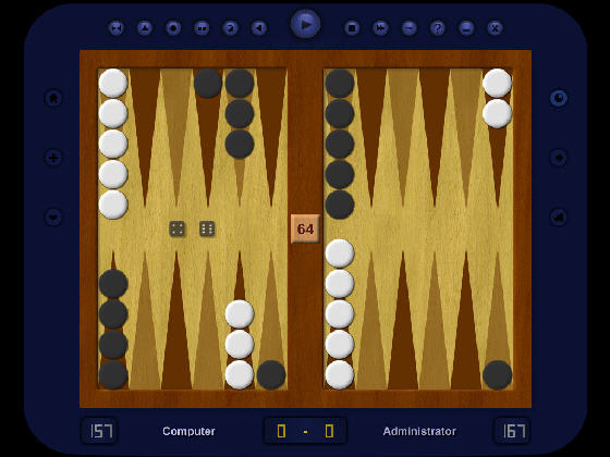 The Screenshot of Backgammon Classic