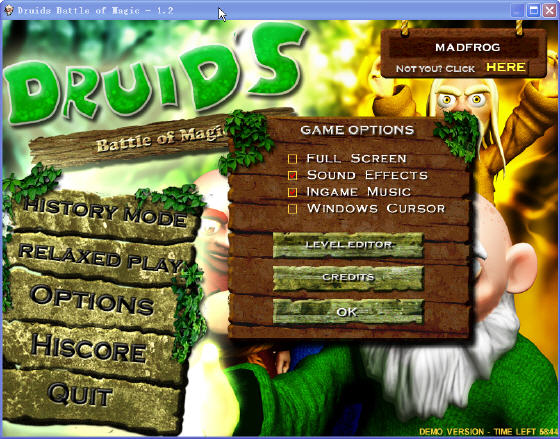 Screenshots of Druids Battle of Magic - Main window