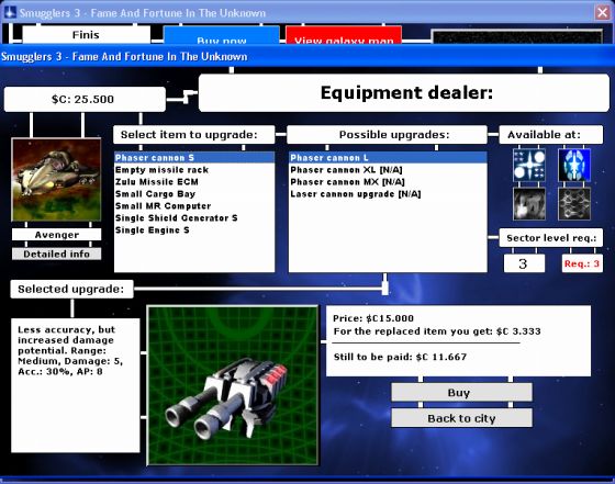 Screenshots of Smugglers 3 - Equipment dealer