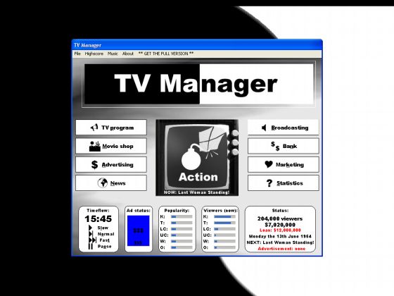 Screenshots of TV Manager - Main window