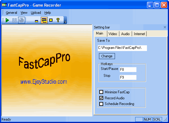 The Screenshot of FastCapPro
