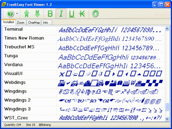 Free&Easy Font Viewer