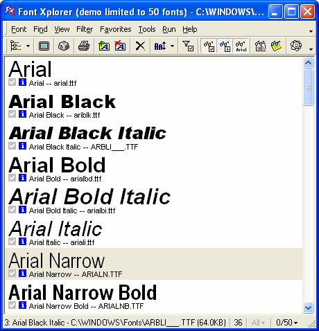 Font Xplorer