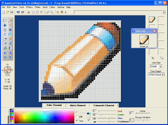 main capture of IconCool Editor