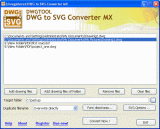 The Screenshot of DWG to SVG Converter MX