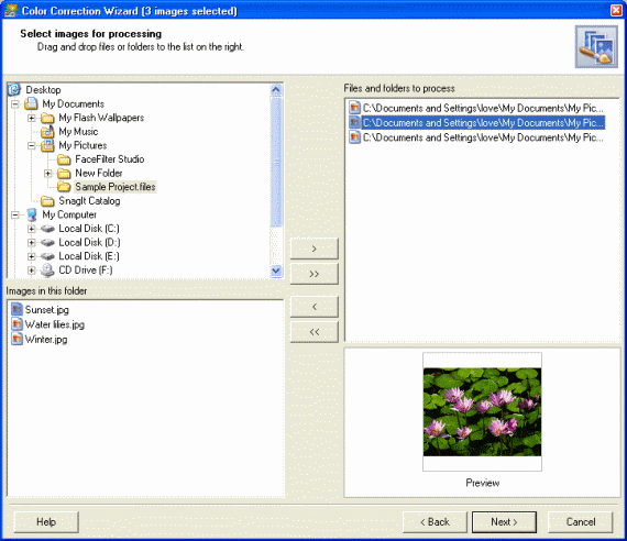 Screenshot - Main information and Add files