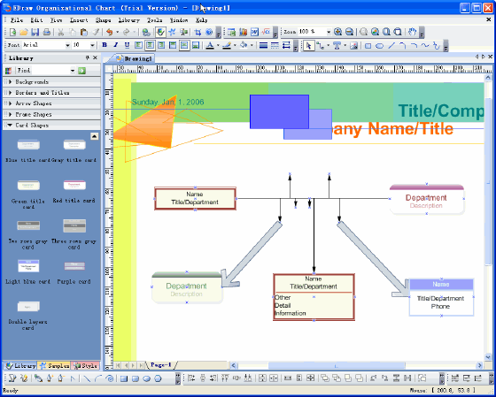 screenshot - EDraw Organizational Chart