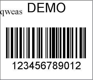 A barcode image generated