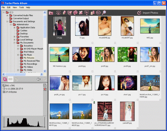 manage photo album - Turbo Photo