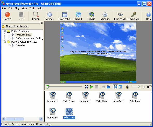 Record Full Desktop - My Screen Recorder Pro