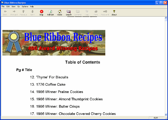 Blue Ribbon Recipes