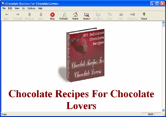 The Screenshot of Chocolate Recipes