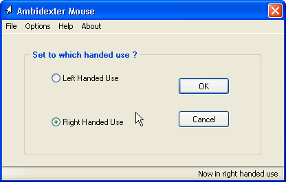 The Screenshot of Ambidexter Mouse