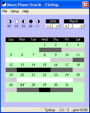 The Screenshot of Moon Phase Oracle