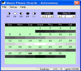 The Screenshot of Moon Phase Oracle