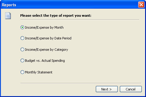 The Reports Window