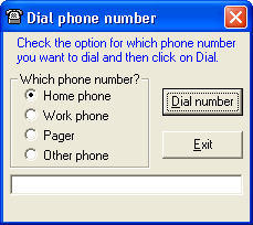 Dial a phone number