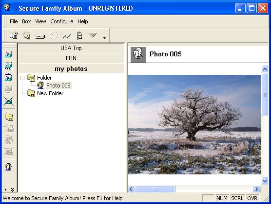 The Screenshot of Secure Family Album