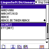 LingvoSoft Dictionary English <-> Swedish for Palm