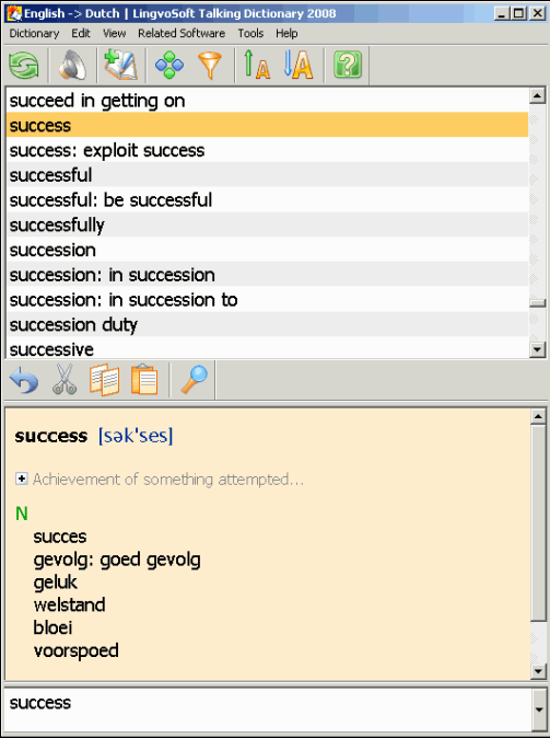 English-Dutch Talking Dictionary for Windows