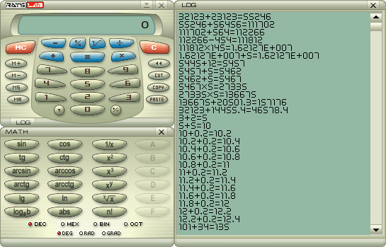 screenshot of Beautiful Calculator
