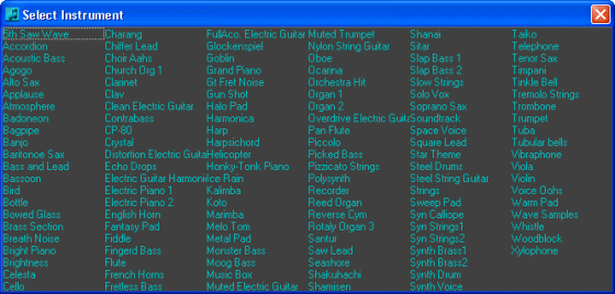The Screenshot of music learning tool