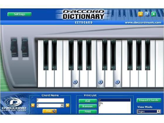 DAccord Keyboard Chord Dictionary 
          1
 screenshot
