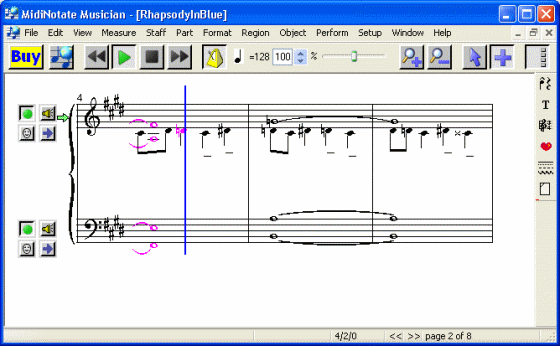 MidiNotate Musician screenshot