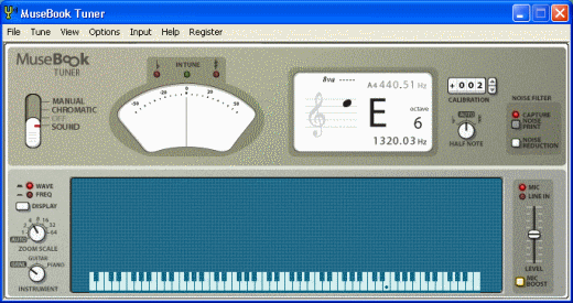 MuseBook Tuner screenshot