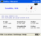 The Screenshot of Delta Minaret For Pocket PC