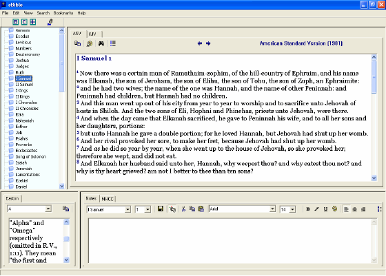 Screenshot of eBible