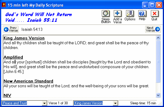 Screenshot of My Daily Scripture