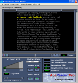 The Main window of AceReader Pro Deluxe Plus