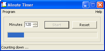 The Screenshot of Minute Timer